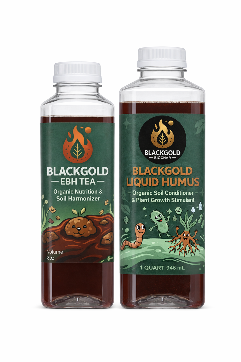Black Gold Biochar EM Fertilizer - Microbial Inoculant & Soil Amendmen