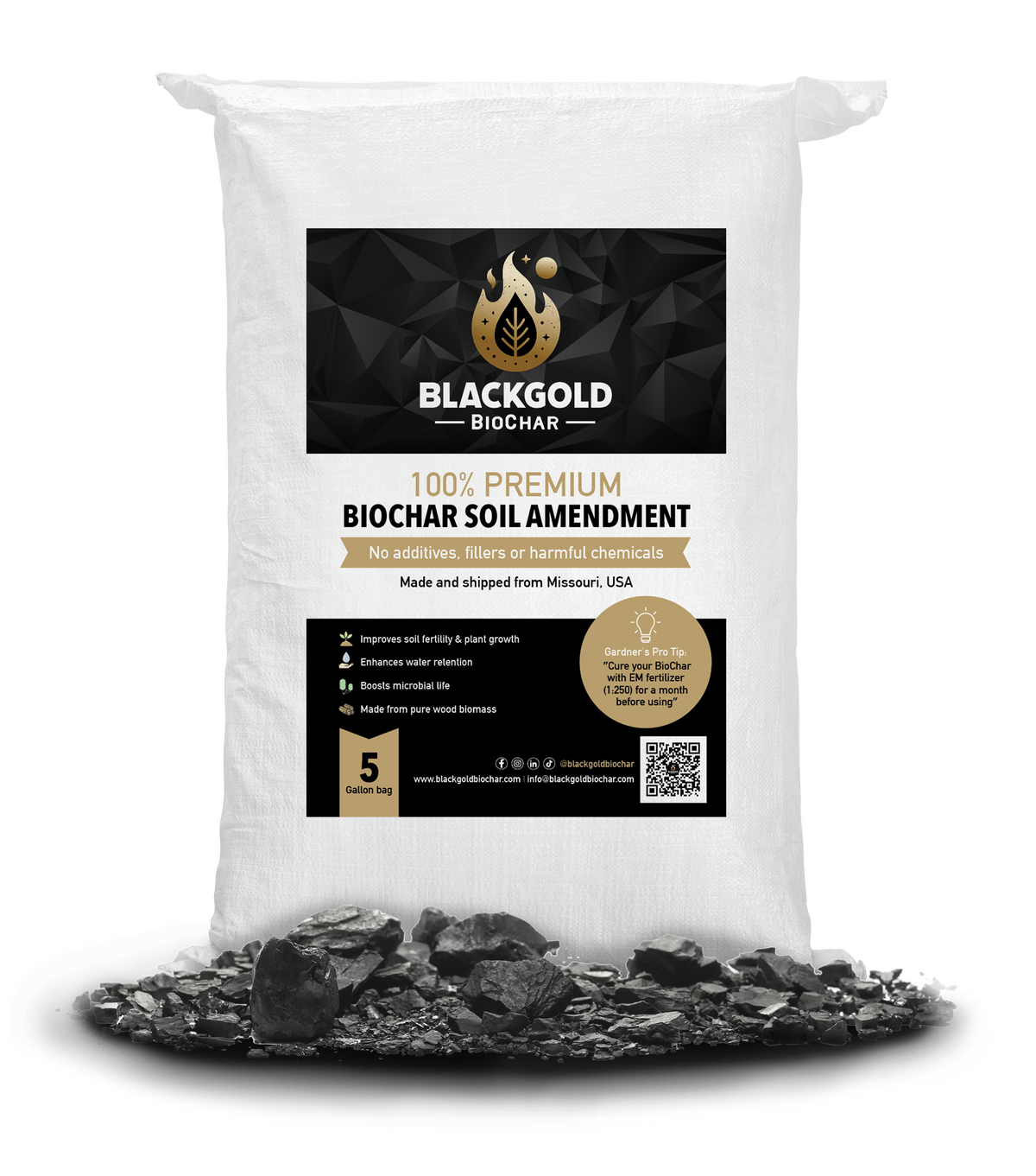 Black Gold Biochar - The best carbon based soil amendment in the world